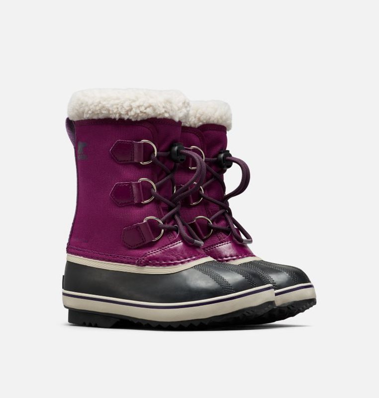 Sorel Youth Yoot Pac™ Nylon - Kids Snow Boots Purple/Black - 426387UQL